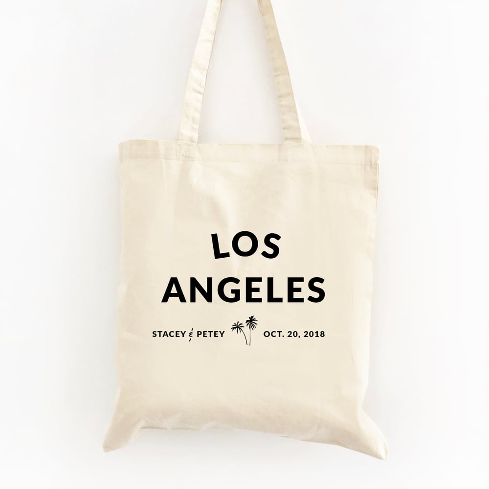 Image of Customizable City Wedding Welcome Tote Bag