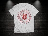 T-Shirt Rose - White