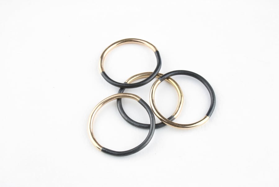 Image of Gold and Steel 50/50 Ring