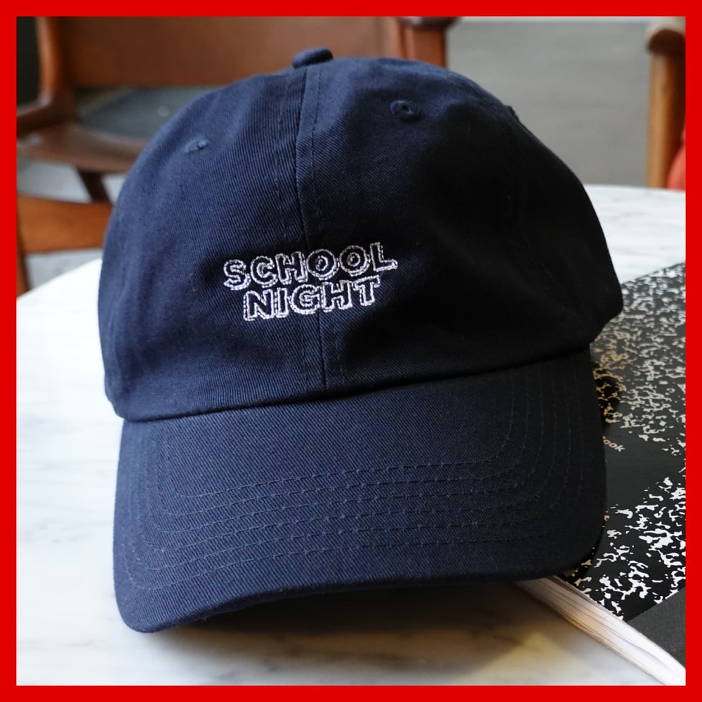Image of School Night Embroidered Dad Hat