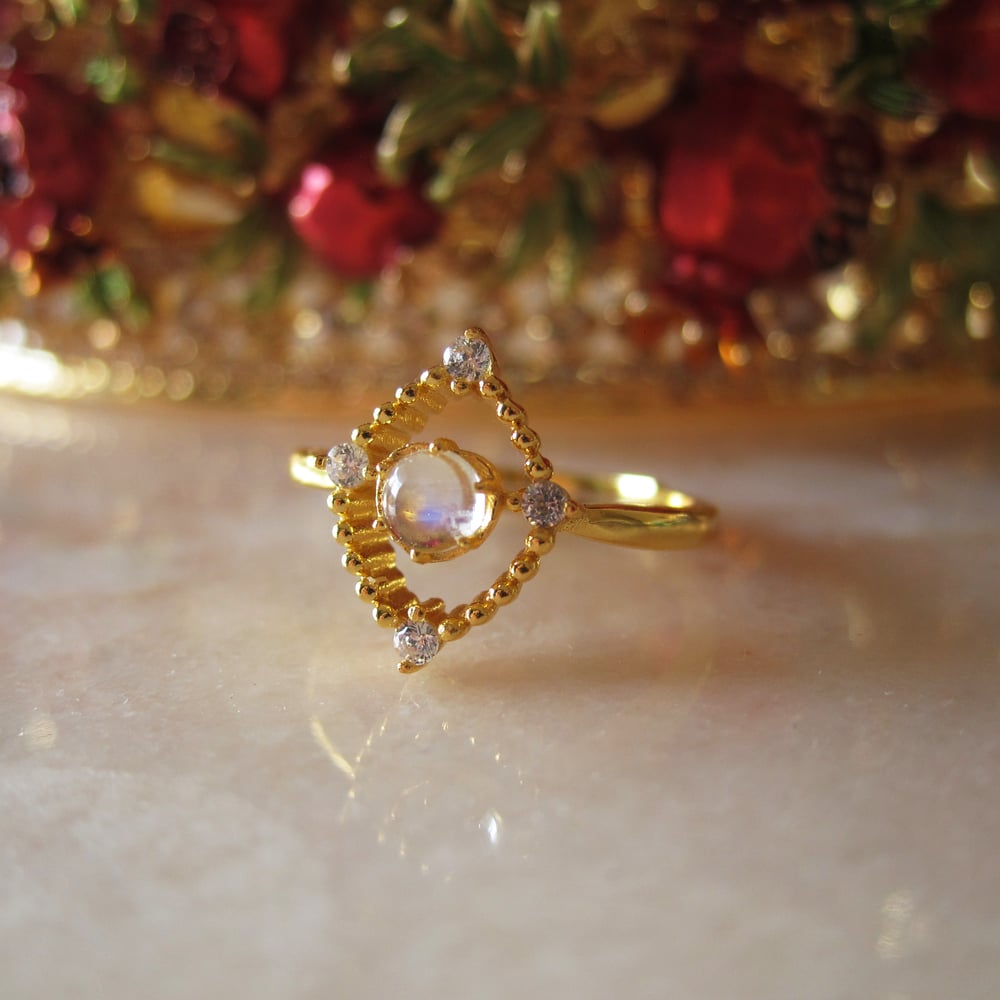 Image of Moonstone Eclipse ring