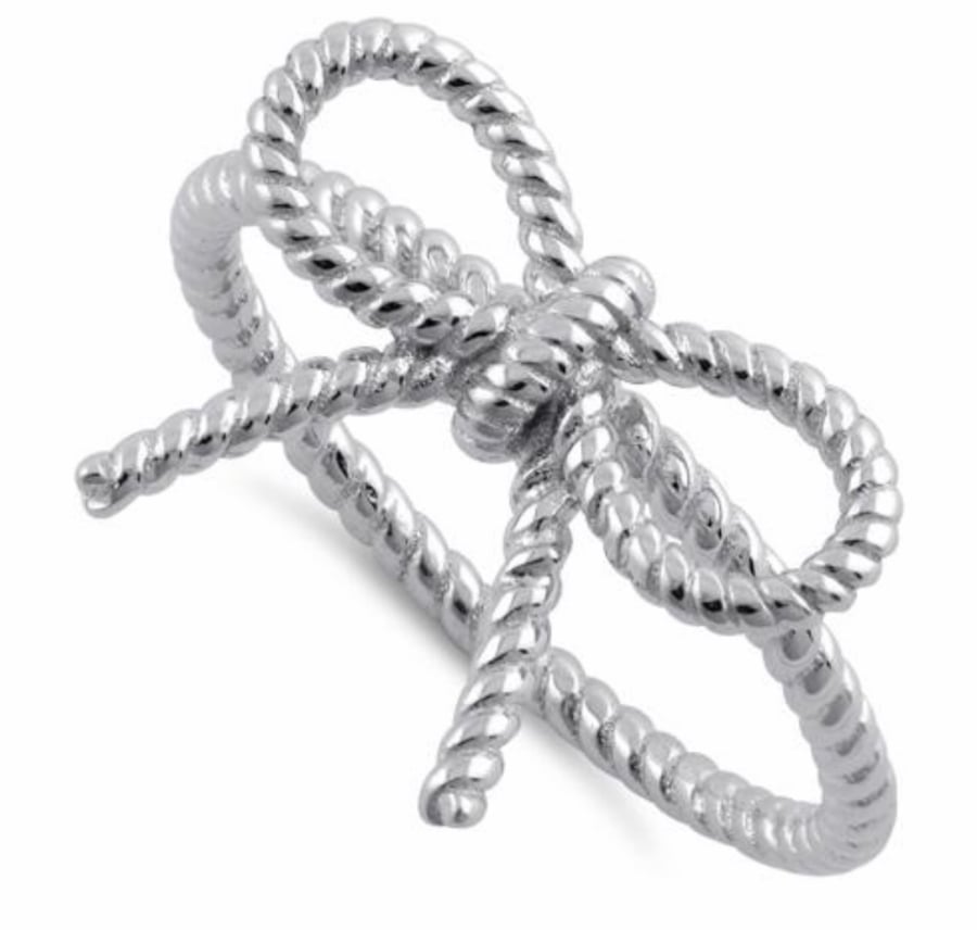 Image of Sterling Silver Ribbon Ring 