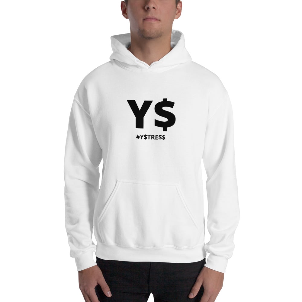 Image of Y$ Fan Hoodie White