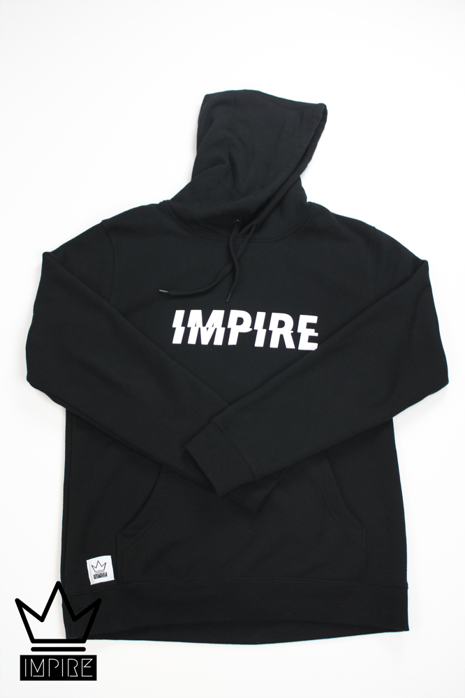 Image of GLITCH HOODIE (BLACK/WHITE)