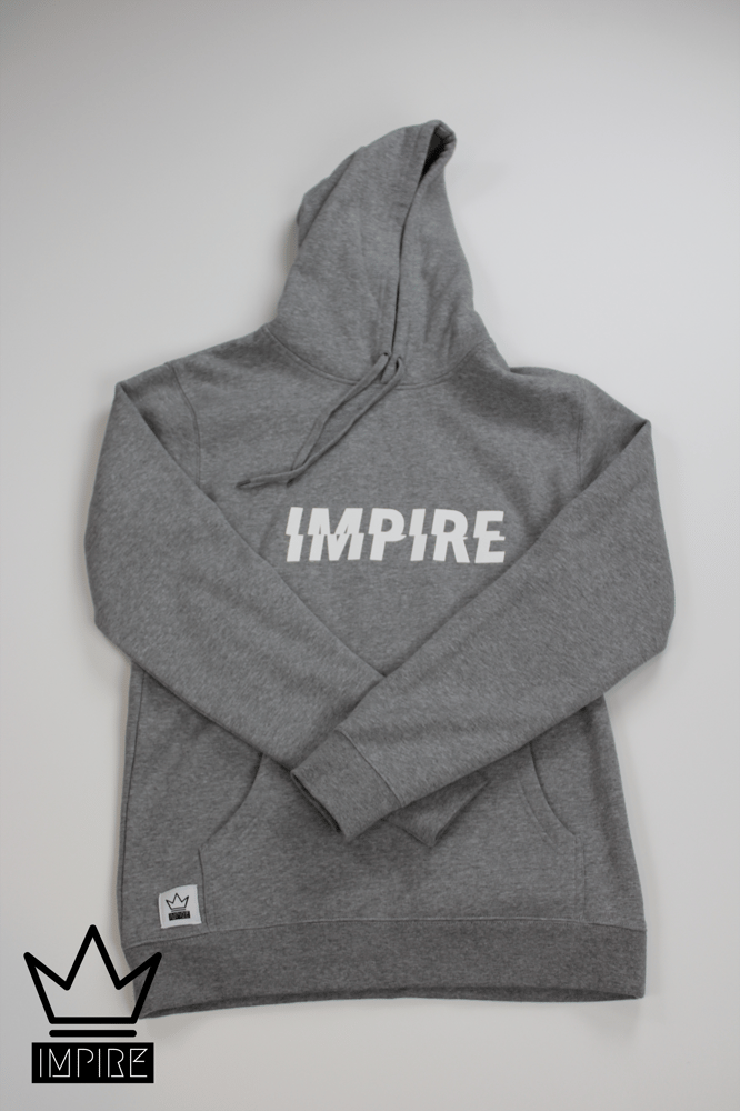 Image of GLITCH HOODIE (GREY/WHITE)