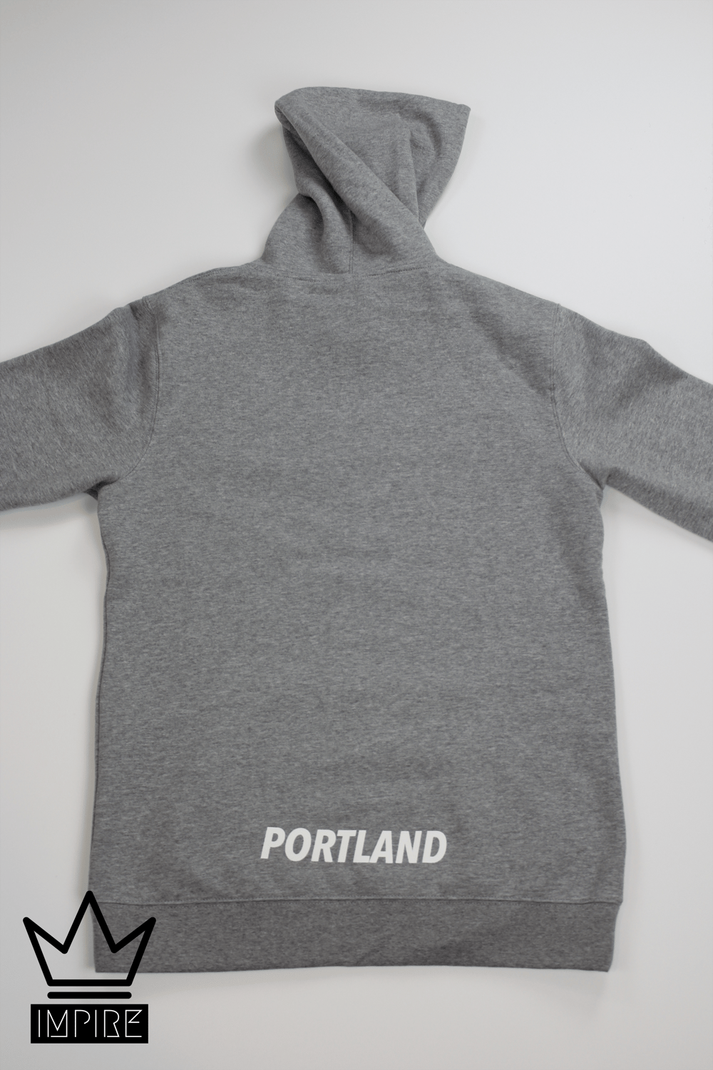 Image of GLITCH HOODIE (GREY/WHITE)