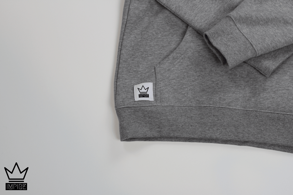 Image of GLITCH HOODIE (GREY/WHITE)
