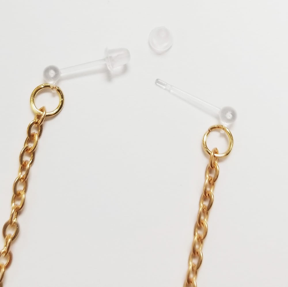 Image of Hypoallergenic Shell Earrings (Acrylic Stems)