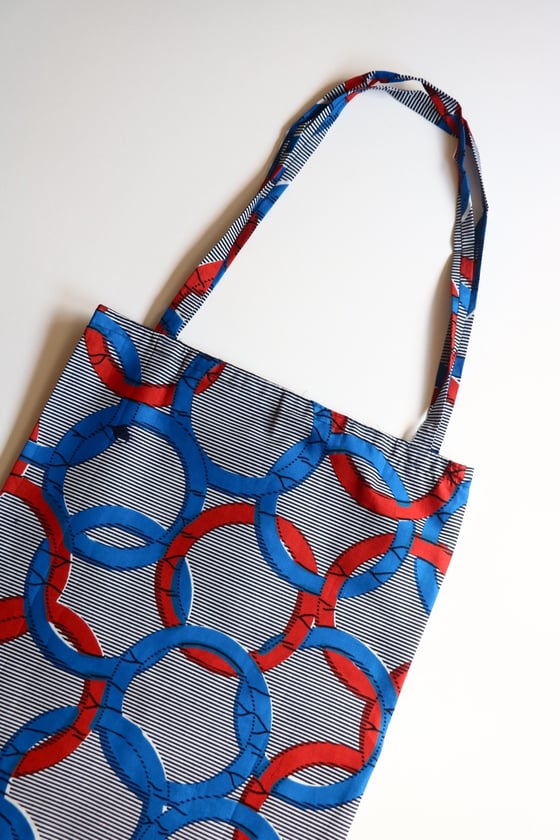 Image of Tote bag en wax "Modou"