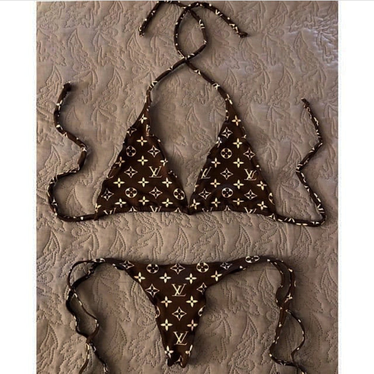 Louis Vuitton Brown Monogram Bikini - ShopperBoard