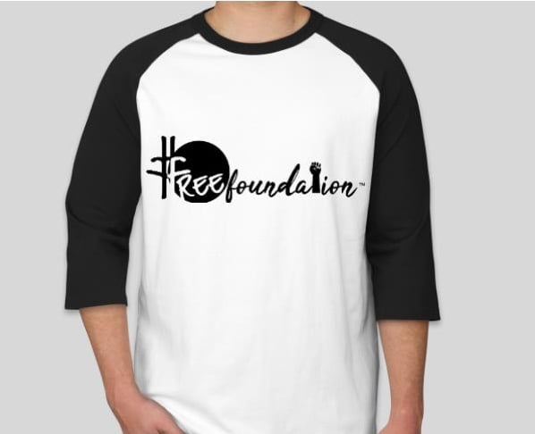 Image of #FREE Foundation Baseball T-Shirt in BLACK