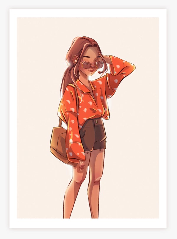 Image of Summer Girl Art Print