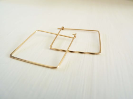 Image of Big square earrings