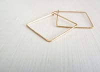 Image 2 of Big square earrings