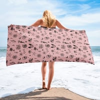 Image 2 of Occult Beach 30x60 Pink Towel