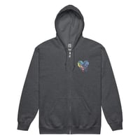 Image 10 of BadAss Raven Old school Unisex  zip hoodie - Double Imprint