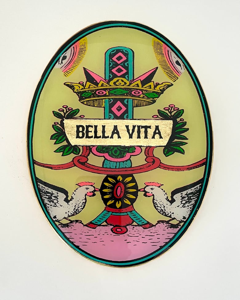 Image of Bella Vita Oval Pastel Yellow 