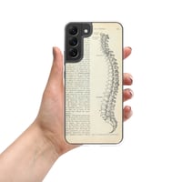 Image 3 of Antique Bookpage Anatomical Illustration Human Spine Clear Case for Samsung®