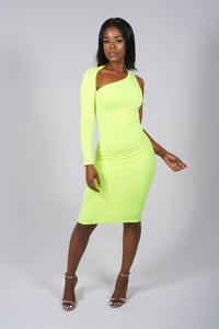 Slime Language One Sleeve Dress