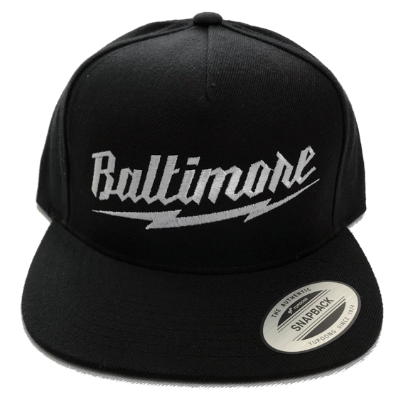 Image of Baltimore Lightning Bolt Snapback (free shipping)