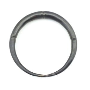 Image of Single Black Double Tapered Bangle Bracelet 01
