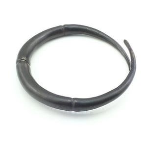 Image of Single Black Double Tapered Bangle Bracelet 01
