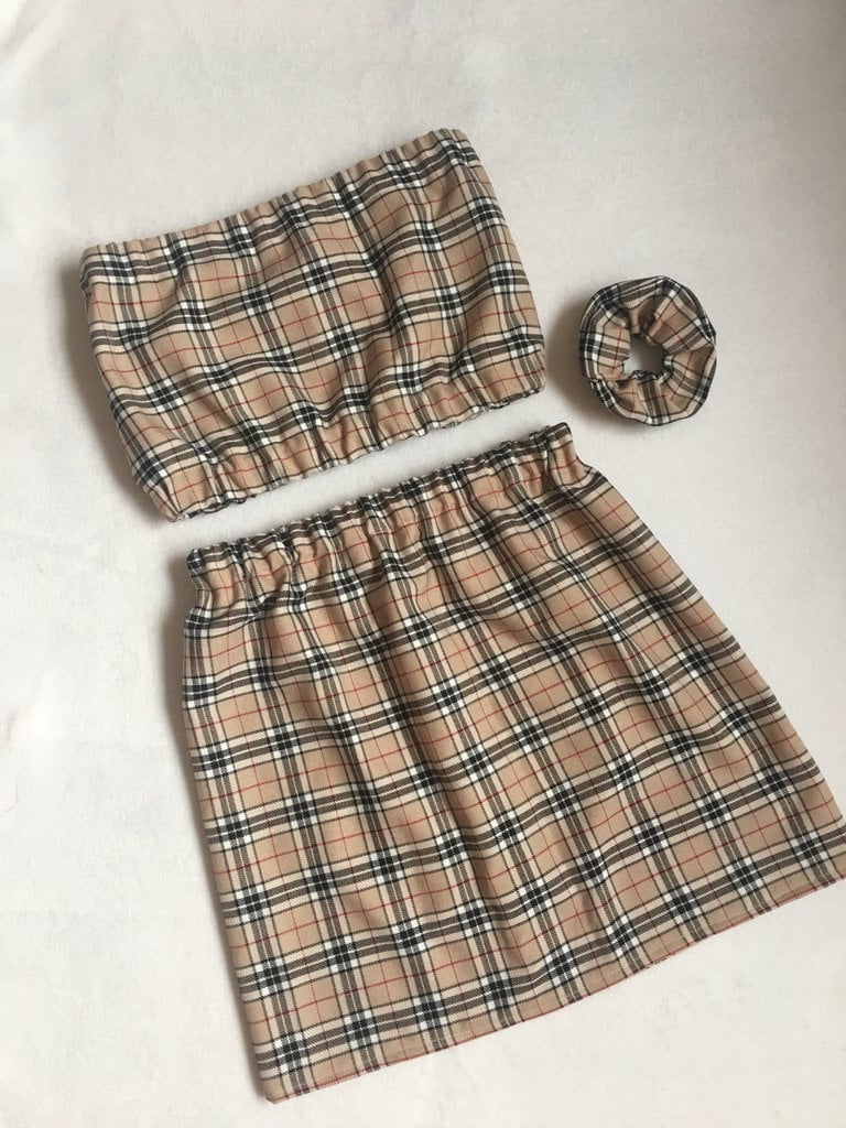 Women's Burberry Style 3 piece set Skirt version | Sew Fabulous