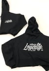 LOYALTY crop hoodie