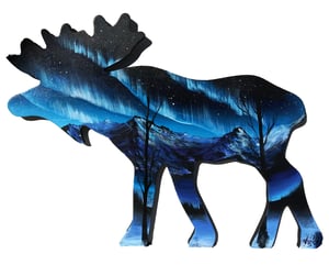 Image of <font color="red">Clearance </font> "Moose" Original Painting