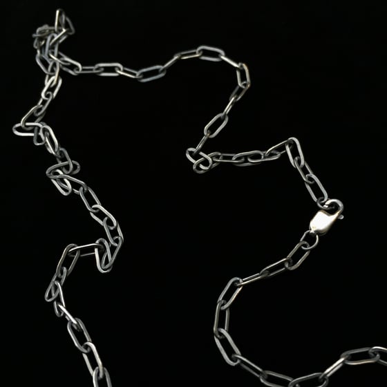 Image of 20" Sterling Silver Chain Flat Elongated Cable