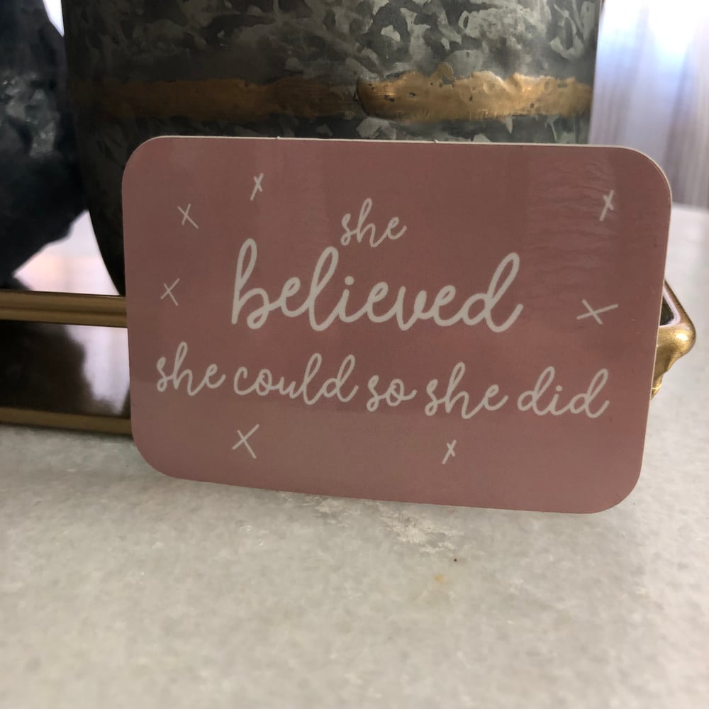 Image of she believed 
