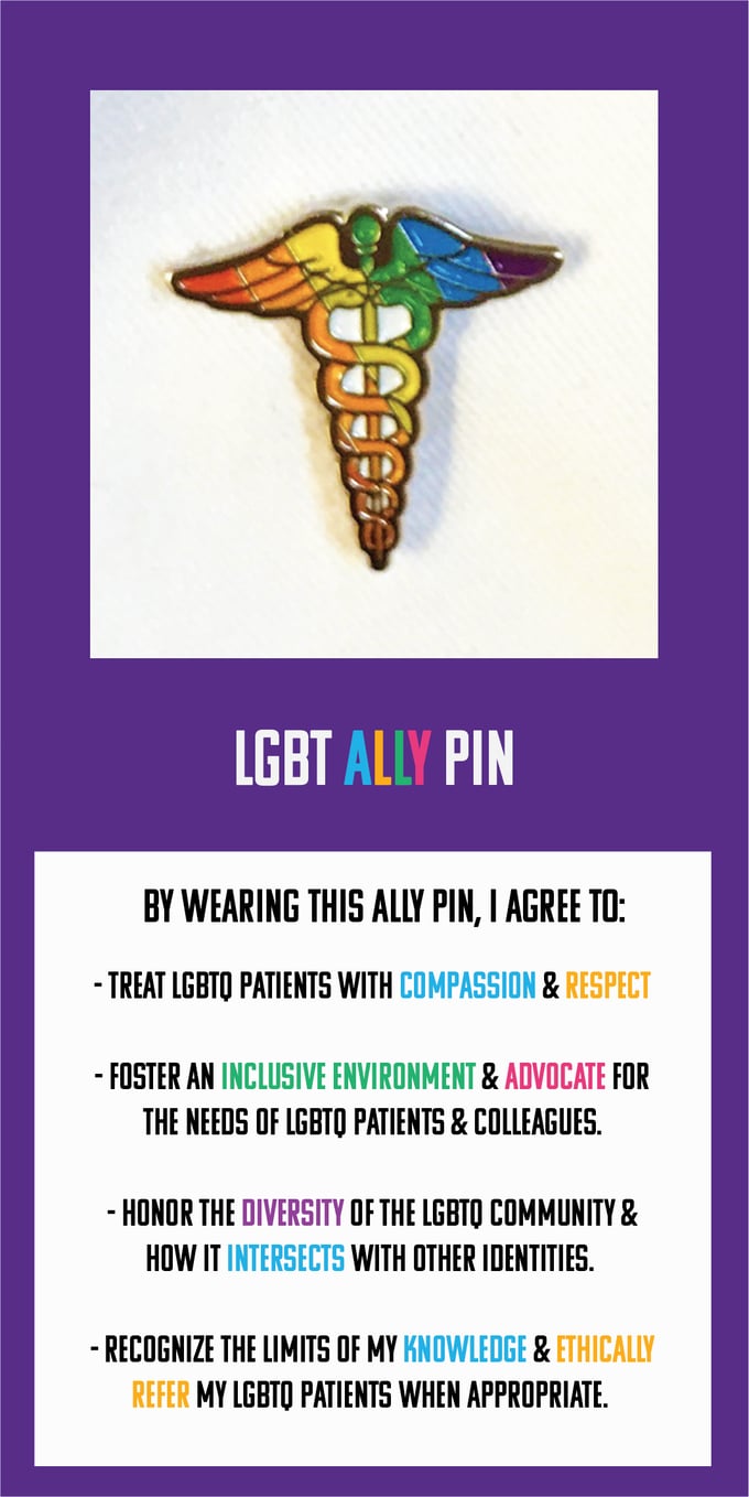 Image of RAINBOW ALLY PIN