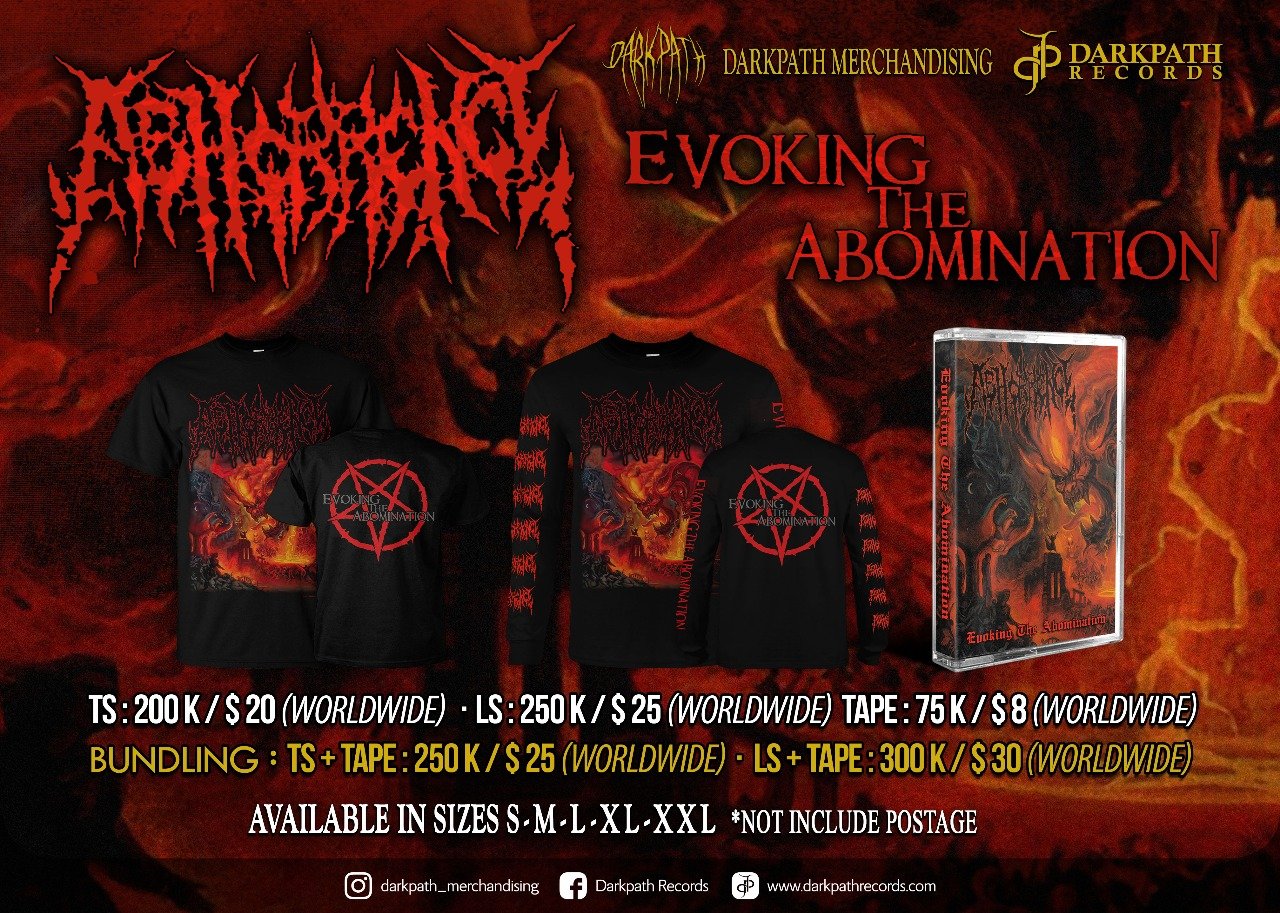 Image of ABHORRENCE - Evoking The Abomination Single Package (SS and LS) - Bundle Package (SS/LS + Tape)