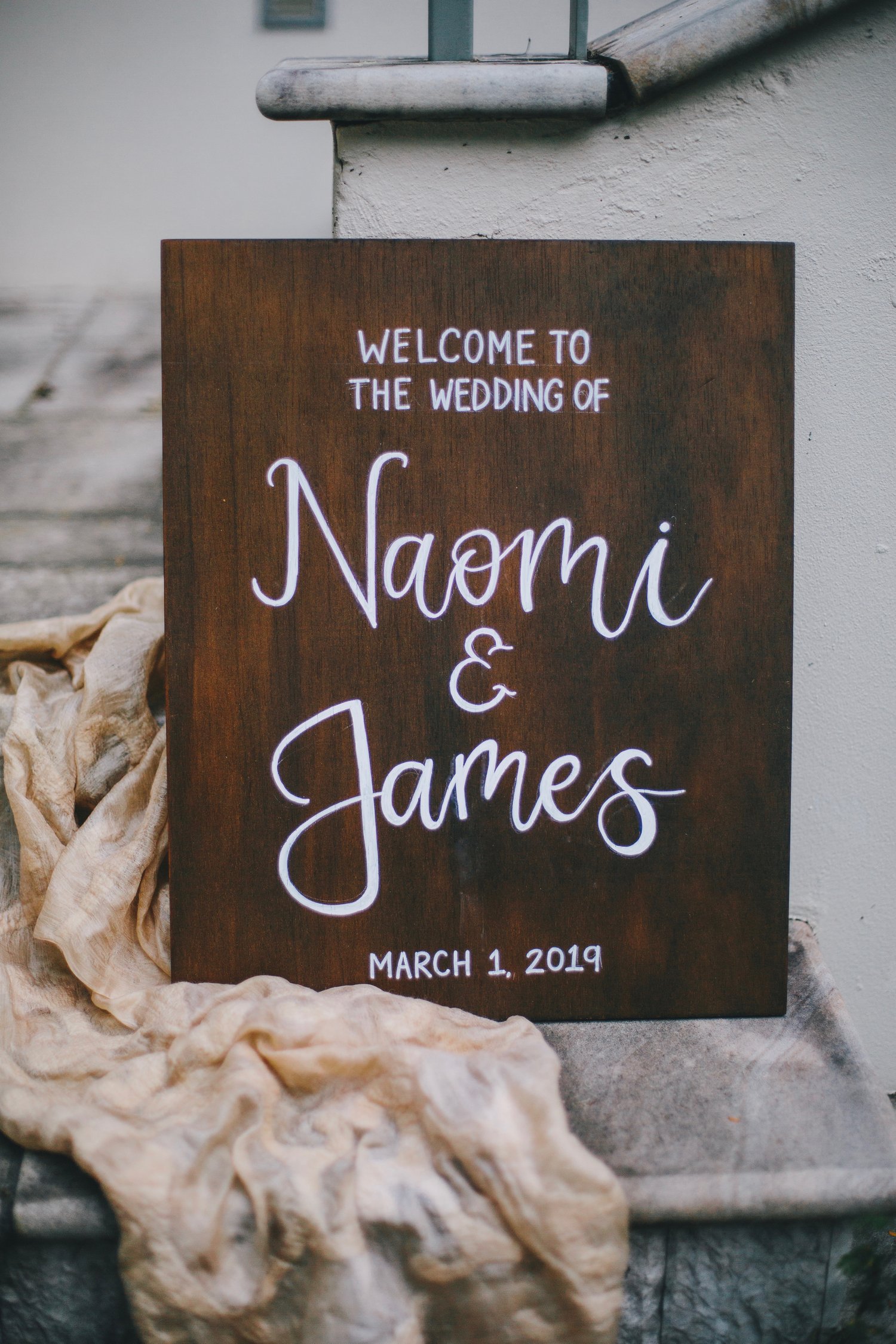 Image of Wooden Wedding/Event Sign