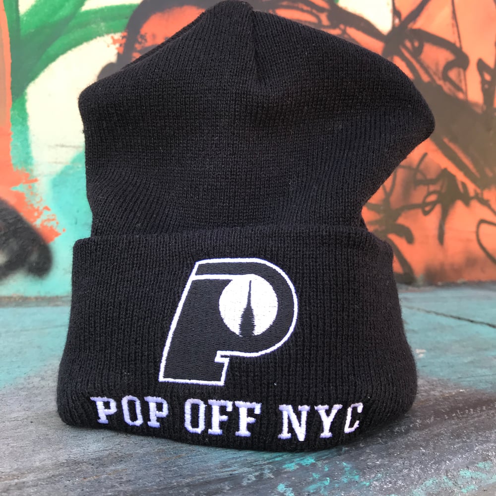 Image of POP OFF NYC BEANIE HAT