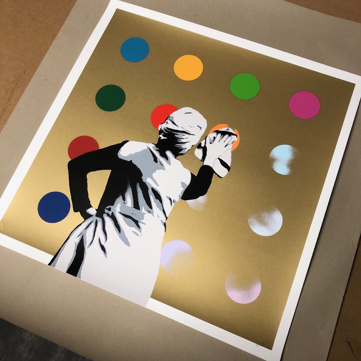 Image of "Spot Remover" Gold Edition Number 20 of 20 Screen Print