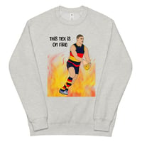 Image 2 of This Tex Is On Fire Unisex Raglan Sweatshirt