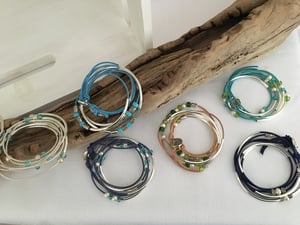 Image of Leather Wrap Bracelet (or Necklace)