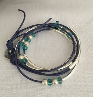 Image of Leather Wrap Bracelet (or Necklace)