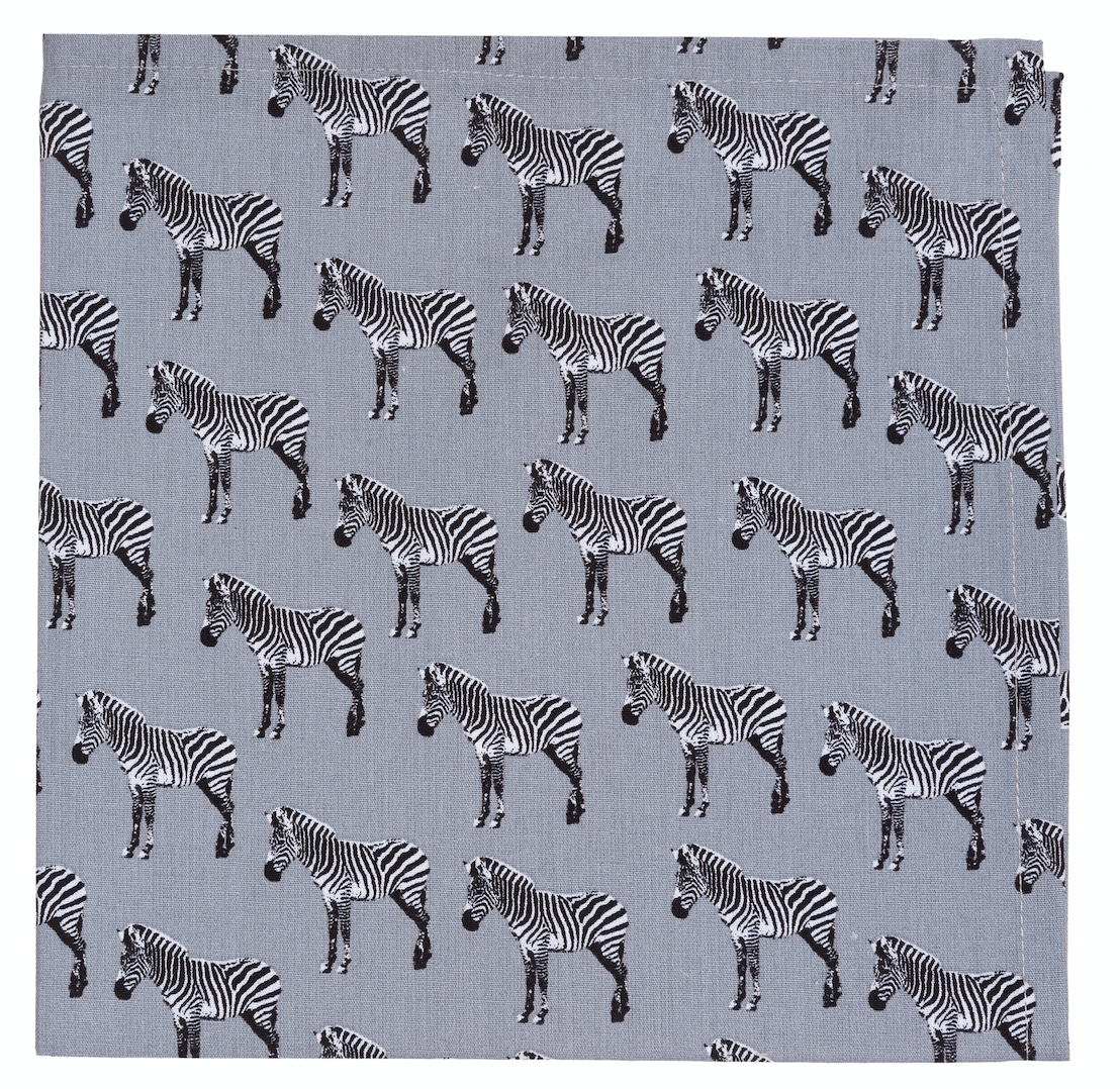 Image of Set di 2 tovaglioli Zebra/ Zebra napkins set of 2 