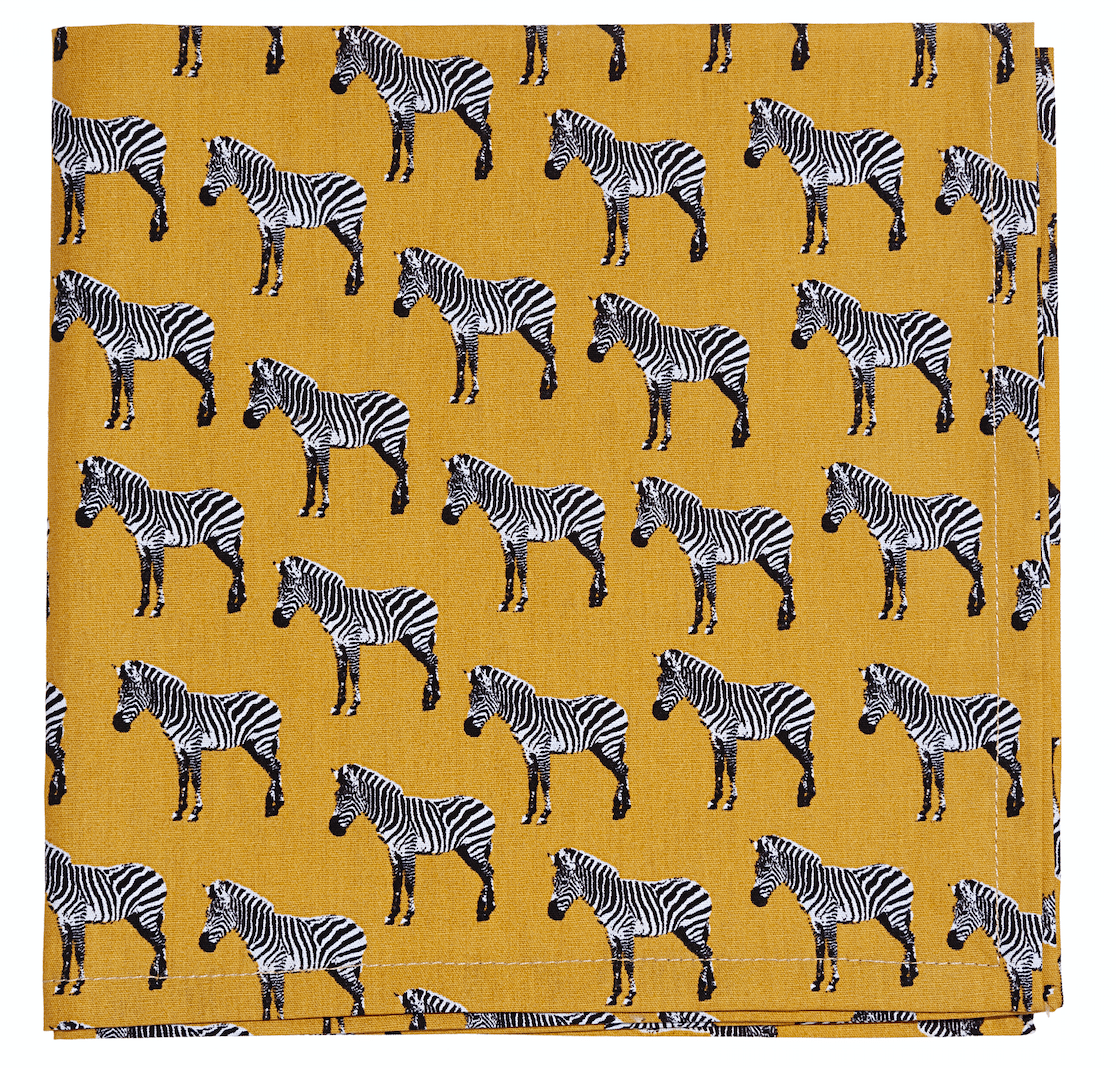 Image of Set di 4 tovaglioli Zebra/ Zebra napkins set of 4