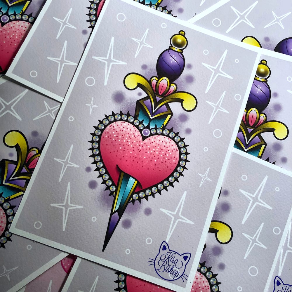 Image of Sparkle Dagger Print