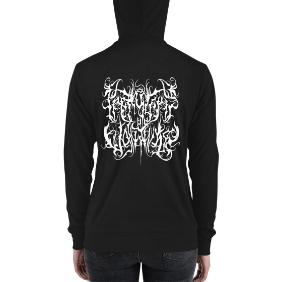 Image of Unisex Black Metal PGDUT modern fit hoodie