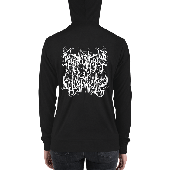 Image of Unisex Black Metal PGDUT modern fit hoodie