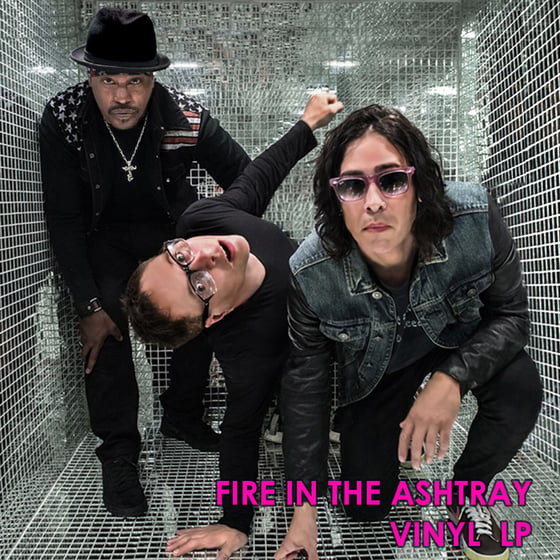 Image of OFFICIAL - "FIRE IN THE ASHTRAY" PINK VINYL LP