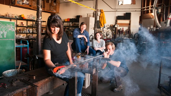 Image of Glassblowing Class for 1 to 6 participants with Jason