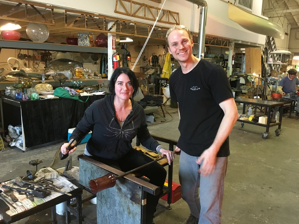 Image of Glassblowing Class for 1 to 6 participants with Jason