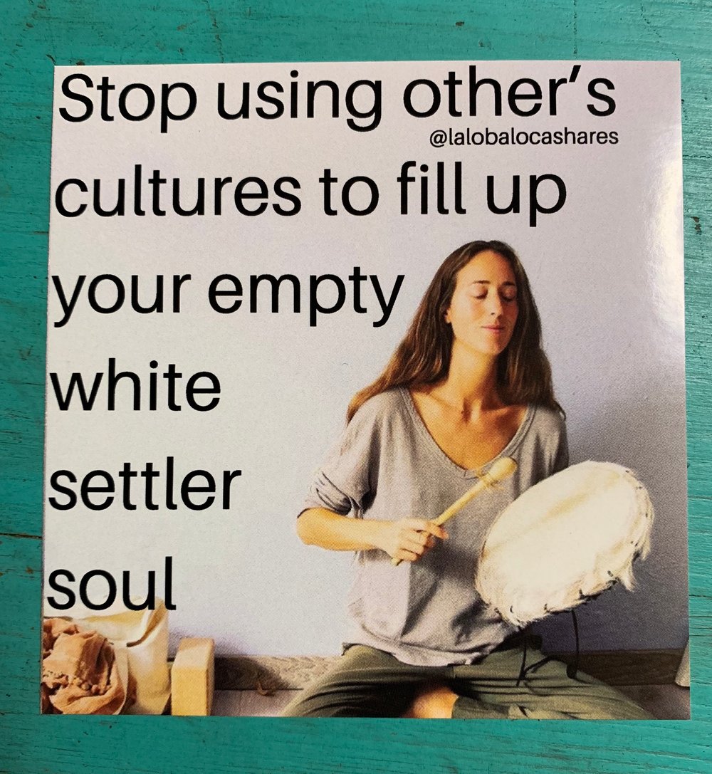 Image of White Settler Soul 3*3 sticker