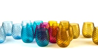 Set of 10 Summer drinking glasses 