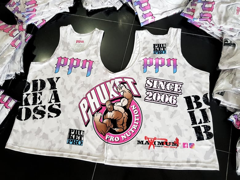 Image of PPN White Camo #Since2006 Edition Dri-Fit Tech training singlet